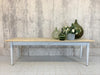 249.5cm Rustic Pine Taper Leg Table