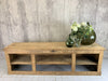 265cm Shop Counter Sideboard Open Shelves Kitchen Island with Drawers