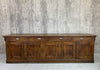 1800's 276cm Walnut Wood Shop Counter Sideboard Cupboard Storage