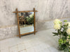 72cm High Mid Century Bamboo Framed Mirror