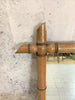 72cm High Mid Century Bamboo Framed Mirror