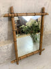 72cm High Mid Century Bamboo Framed Mirror