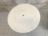 Art Deco Geometric Feet Metal White Garden Table