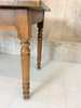 99.5cm Walnut Wood Bistro Table with Turned Legs