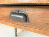 99.5cm Walnut Wood Bistro Table with Turned Legs