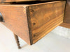 99.5cm Walnut Wood Bistro Table with Turned Legs
