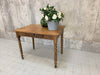 99cm Solid Pine Turned Leg Table Desk with Drawer