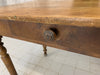 99cm Solid Pine Turned Leg Table Desk with Drawer