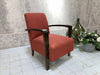 Individual Lounge Chair in Original Red Upholstery