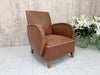 Mid Century Art Deco Style Armchair in Vynall to Reupholster