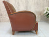 Mid Century Art Deco Style Armchair in Vynall to Reupholster