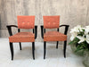 Black Armed Bridge Chairs to reupholster
