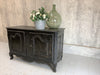 19th Century Black solid Wood Side Board / Cupboard
