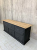 Black Hardware Store Counter Sideboard Drawers