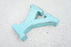 Blue Metal Letter U or Y