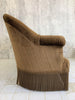 Mid Century Brown Corduroy Velvet Canape Sofa
