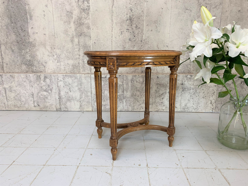 Carved, Louis XVI Style Cane, Piano, Dressing Table Stool