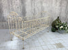 Cream Coloured French Wrought Iron Cot Day Bed