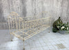 Cream Coloured French Wrought Iron Cot Day Bed
