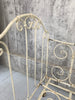 Cream Coloured French Wrought Iron Cot Day Bed