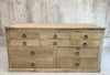 19th Century Double Sided Architects Plan Chest Drawers Storage Shop Counter Sideboard