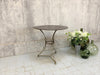 Faded Chippy Green Painted Metal Gueridon Garden Table