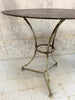 Faded Chippy Green Painted Metal Gueridon Garden Table