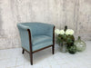 Art Deco Blue Tub Armchair
