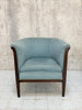 Art Deco Blue Tub Armchair