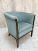 Art Deco Blue Tub Armchair