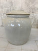 Large Grey French Confit Pot with Lid