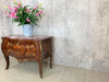Louis XV Style Marble Topped Bombe Chest of Drawers Commode