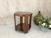 Hexagonal Art Deco Style Gueridon Side Table