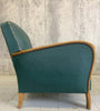 Pair of Green Art Deco Style Lounge Chairs to reupholster