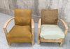 Pair of Wooden Framed Mid Century Lounge Armchairs to reupholster