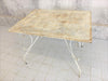 Decorative Metal White Garden Table with Perforated Detailing