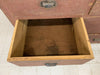 Burgundy Coloured Mechanic's Reclaimed Sideboard 12 Drawers