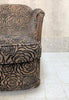 Art Deco Velvet French Tub Armchair