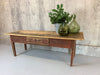 217.5cm Red Scrub Top French Farmhouse Kitchen Table Console Serving Table