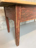 217.5cm Red Scrub Top French Farmhouse Kitchen Table Console Serving Table