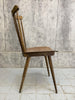 Set of 5 Wooden 1950's Menuet Baumann Bistro Dining Chairs