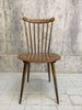 Set of 5 Wooden 1950's Menuet Baumann Bistro Dining Chairs