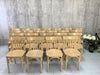 Set of 24 Baumann Style Blond Bentwood Bistro Bistro Chairs
