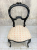 Set of 4 of Ebonised Napoleon III Hand Carved Balloon Chairs to reupholster