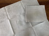 Set of 8 French Monogrammed 'RC' or 'RG' Sage Green Vintage Serviettes Napkins