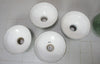 Set of Four Light Grey Industrial Metal Lamp Shades