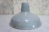Set of Four Light Grey Industrial Metal Lamp Shades