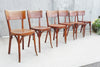Set of Six French Fischel Bentwood Bistro Chairs