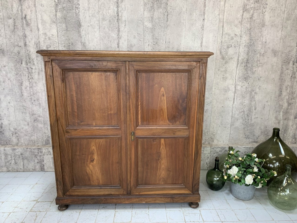 Walnut Wood Linen Larder Cupboard
