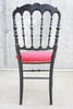 Ebonised Pair of Napoleon III Hand Painted Bedroom Chairs to reupholster